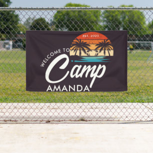 Banderoles Camp de plage personnalisé Bachelorette Party pers