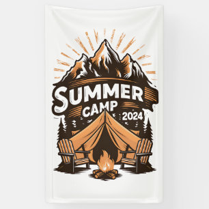 Banderoles Camp d'été 2024 Correspondance de vacances de camp