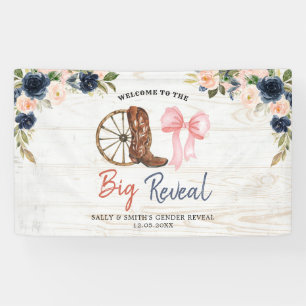 Banderoles Campagne Boots ou Bows Genre Révéler Grande Banniè