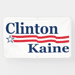 Banderoles Campagne de Clinton Kaine