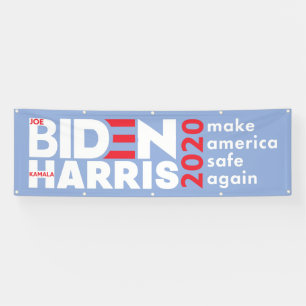 Banderoles Campagne électorale Biden Harris 2020 à l'intérieu