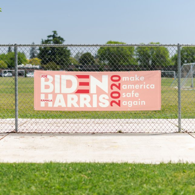 Banderoles Campagne électorale Biden Harris 2020 à l'intérieu (En situation)