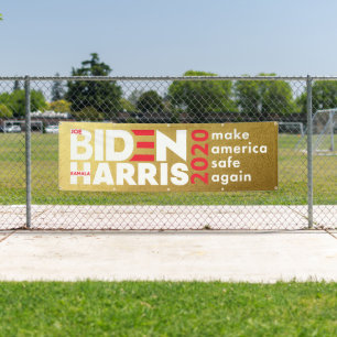 Banderoles Campagne électorale Biden Harris 2020 à l'intérieu