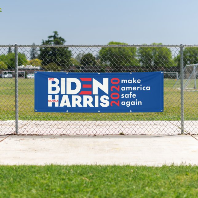 Banderoles Campagne électorale Biden Harris 2020 en plein air (En situation)