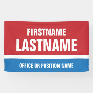 Banderoles Campagne électorale Bleu blanc rouge