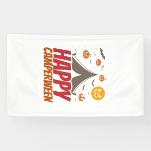 Banderoles Camping en plein air pour campeur Halloween