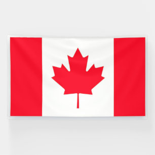 Banderoles CANADA. Drapeau canadien. Extra Large patriotique