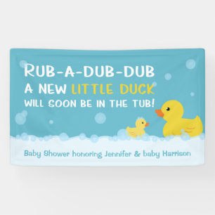 Banderoles Canard en Caoutchouc Baby Shower Genre Neutre
