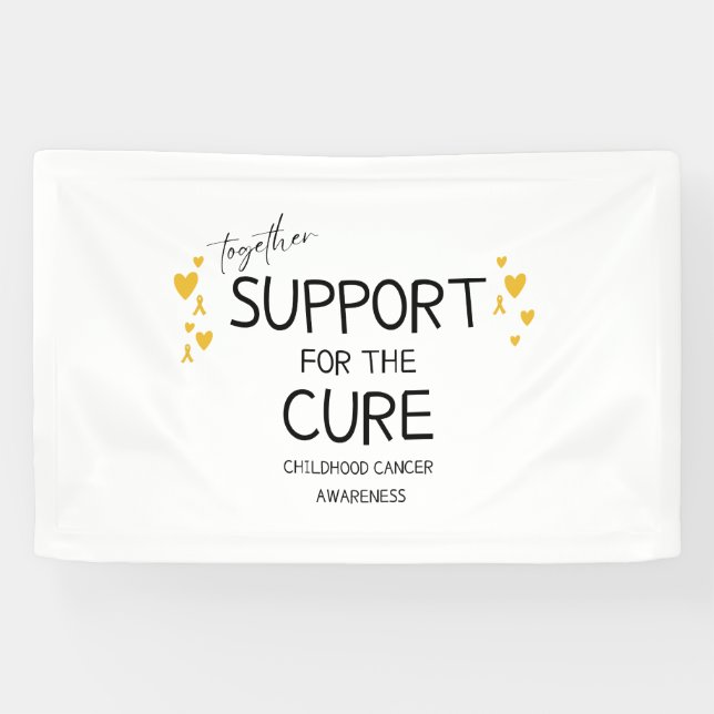 Banderoles cancer de l'enfance ensemble soutien Banner Sign (Horizontal)