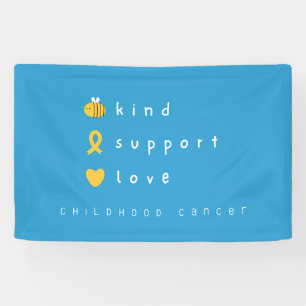 Banderoles cancer de l'enfance être gentil soutien amour bann