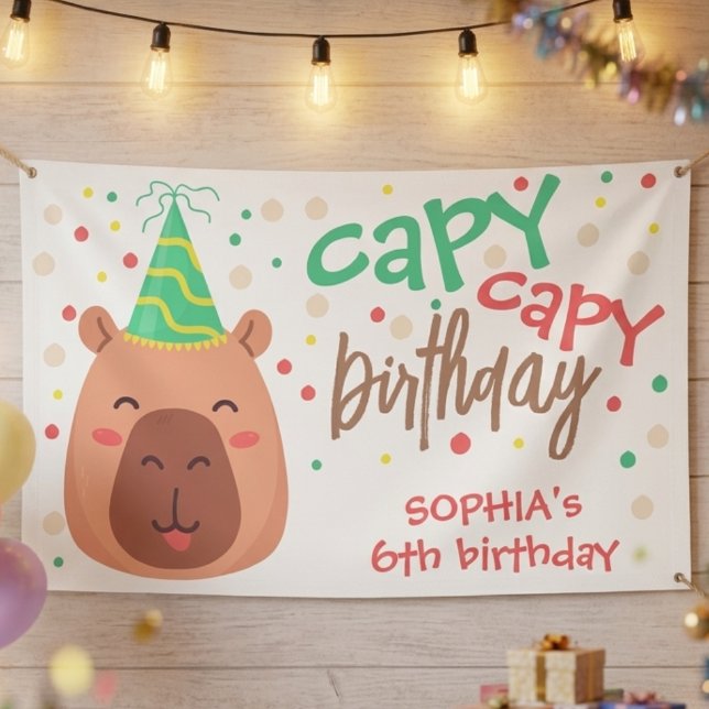 Banderoles Capy capy anniversaire capybara (Créateur téléchargé)