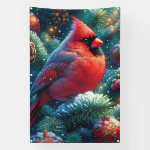 Banderoles Cardinal de Noël/hiver