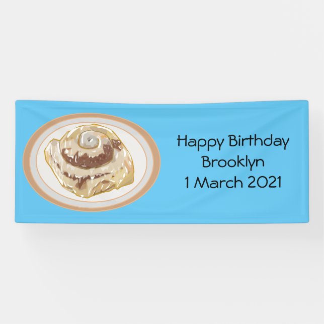 Banderoles Caricature en rouleau de cannelle (Horizontal)