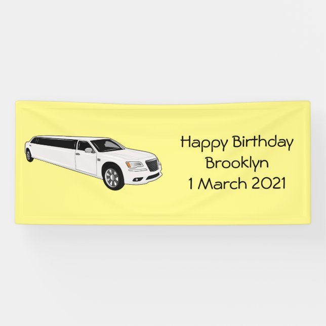 Banderoles Caricature limousine (Horizontal)