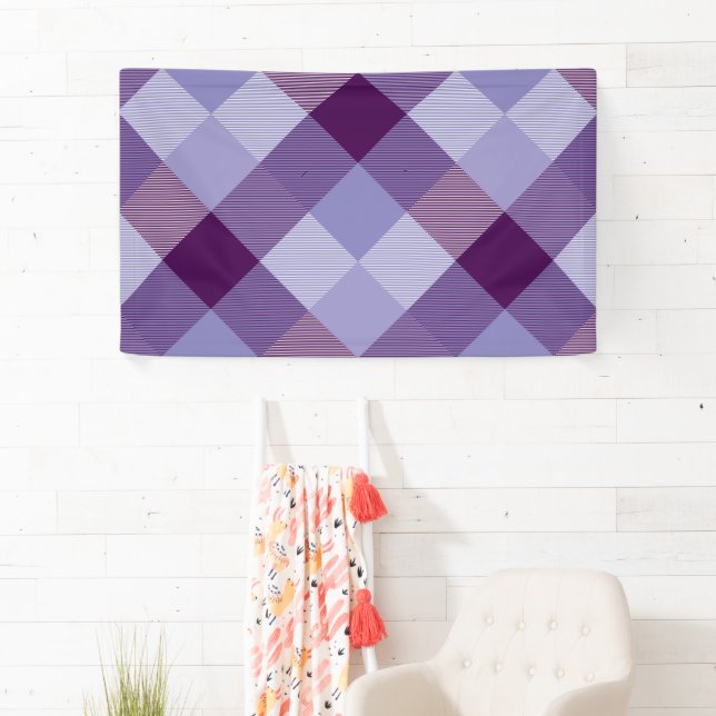 Banderoles Carré géométrique Résumé 4 (En situation)