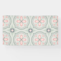 Carreaux Floraux Pastel Vert