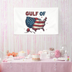 Banderoles Carte du golfe d'Amérique USA Trump USA Golfe du M