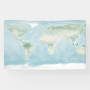 Banderoles Carte Explorateur de la surface de la Terre