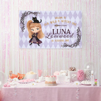 Banderoles Carton d'invitation pour le 1er anniversaire de Ch