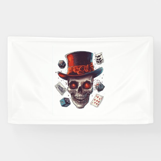 Banderoles Casquette du magicien crânien (Horizontal)