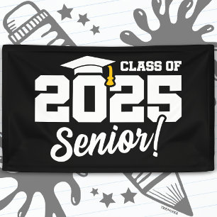 Banderoles Catégorie de 2025 Diplômé Senior 2025