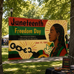 Banderoles Célébration de la Journée de la liberté Juneteenth