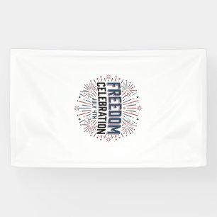 Banderoles Célébration de la liberté 4 juillet conception de