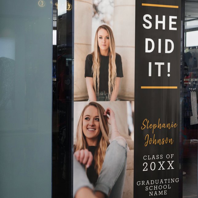 Banderoles Célébration de la photo personnalisée (Créateur téléchargé)