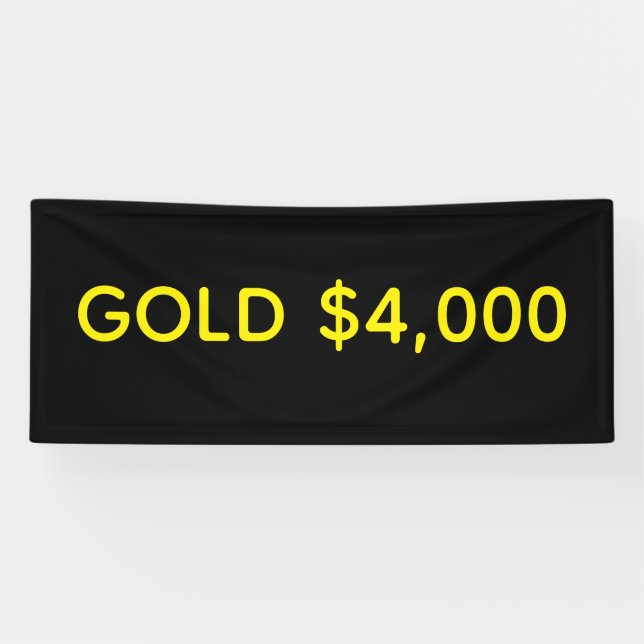 Banderoles Célébration du marché de l'or à 4 000 $ (Horizontal)