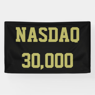 Banderoles Célébration du NASDAQ à 30 000 points en bourse