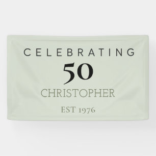 Banderoles Célébration d'un 50e anniversaire