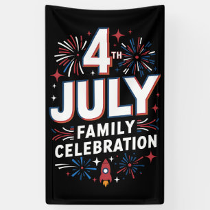 Banderoles Célébration familiale du 4 juillet 2024 Groupe fam