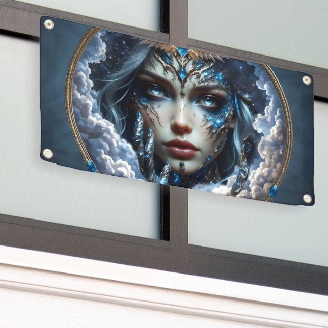 Banderoles Célestia – Gardienne du Ciel Infini. (Bâtiment extérieur)