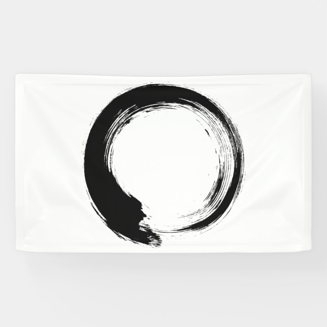 Banderoles Cercle Zen Enso (Horizontal)