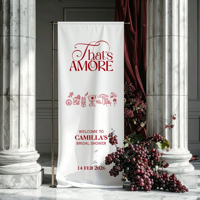 Banderoles C'est l'Amour Rouge Mariage main levée (Créateur téléchargé)