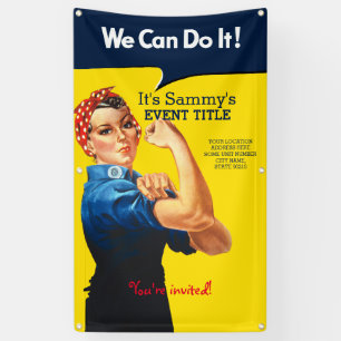 Banderoles C'est le signe vertical de votre parti Rosie perso