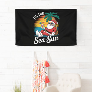 Banderoles C'est le soleil de la mer Santa Beach Noël en juil