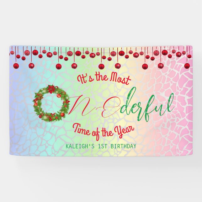 Banderoles C'est le temps le plus unique de l'année (Horizontal)