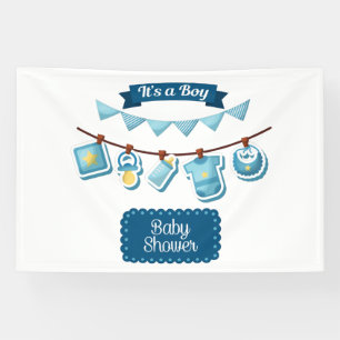 Banderoles C'est un garçon Baby shower 4x6 Vinyl Banner