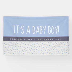 Banderoles C'est un Garçon Bleu clair Bébé Révélation de