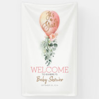 C'est une fille Blush rose Baby shower Bienvenue