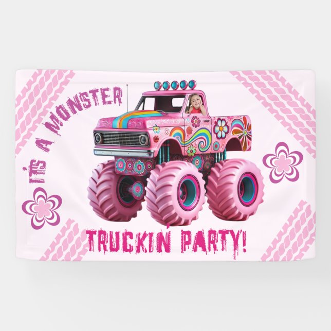 Banderoles C'est une photo personnalisée du Monster Truckin'  (Horizontal)