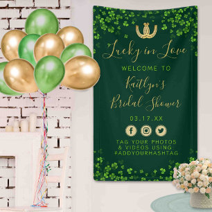 Banderoles Chanceux en amour Fête de la Saint-Patrick Enterre