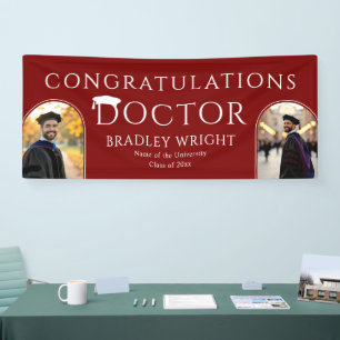 Banderoles Chapeau doctoral personnalisé de doctorat pour la 