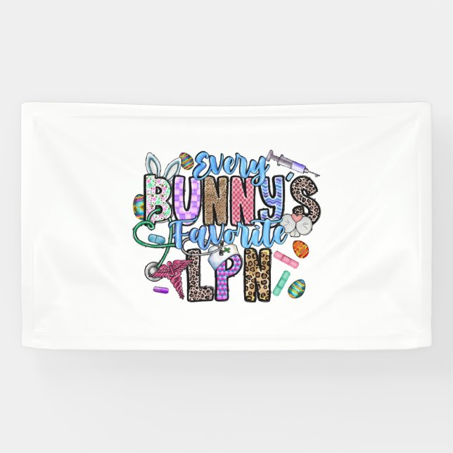 Banderoles Chaque Bunnys Favori LPN (Horizontal)