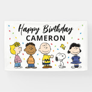 Banderoles Charlie Brown et Gang Confetti
