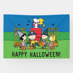 Banderoles Charlie Brown et Gang Halloween