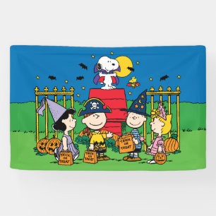 Banderoles Charlie Brown et Gang Halloween