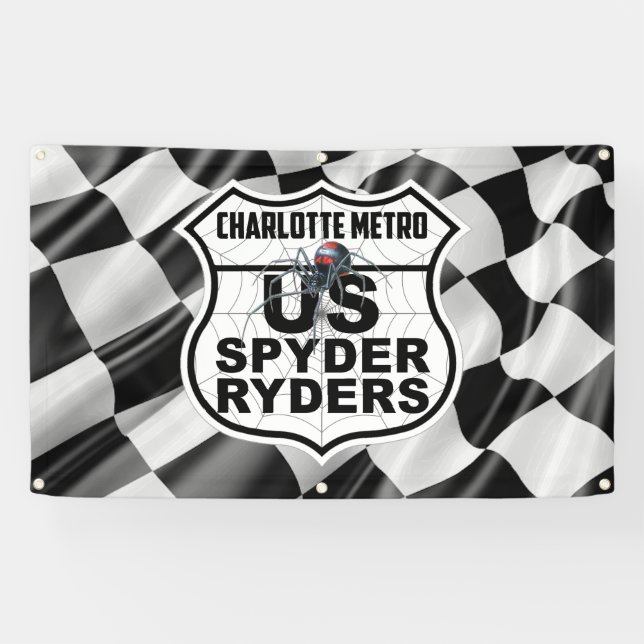 Banderoles Charlotte Metro Chapter - Banner Finition Drapeau  (Horizontal)