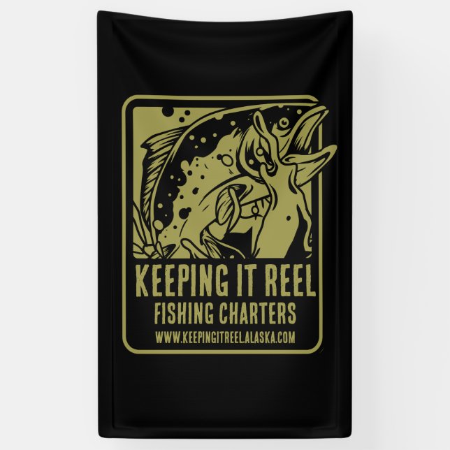 Banderoles Chartes De Pêche Et Accessoires Club (Vertical)